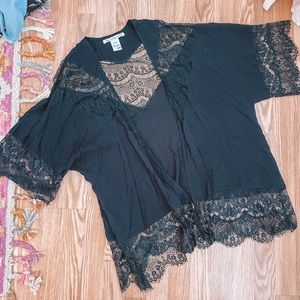 American Rag black lace kimono